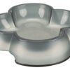 Trixie Transparant Kunststof katten voerbak met Rubberring Assorti 4st