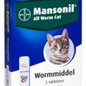 Mansonil all worm katten ontwormtablet 2stuks