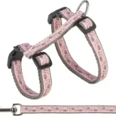 trixie-kattentuig-met-riem-grijs-roze-1.webp