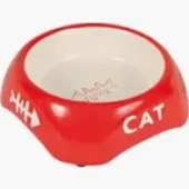 Trixie Keramiek katten voerbak / Waterbak Visgraat Assorti 4st
