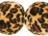 Trixie set pluche kattenballen in luipaardprint