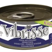 Vibrisse katten natvoer met oceaanvis