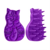 Kong zoomgroom paarse kattenborstel