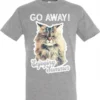 Grijs Grumpy Katten T-shirt go away kat