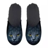 Pantoffel zwarte kat zwart