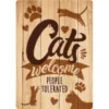 Plenty gifts waakbord blik cats welcome people tolerated
