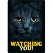 Plenty gifts kattenbord zwarte kat watching you