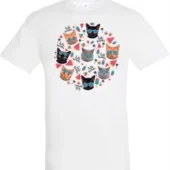 T-shirt hello summer cats wit