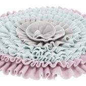 Trixie junior kitten snuffelmat zacht roze/mintgroen/ grijs