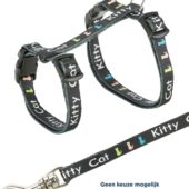 Trixie junior kittentuig met riem kitty cat assorti