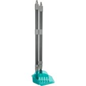 Trixie vuilblik met hark grijs / blauw 57-102 cm