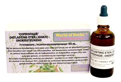World of herbs fytotherapie coprofagie- voor katten die slecht eten