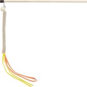 Trixie kunststof kattenhengel met pluche speelgoed slierten