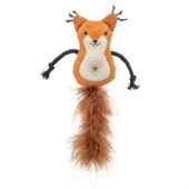 Trixie pluche eekhoorn kattenspeelgoed met catnip