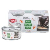 Trixie Kittis Soup Kip en zalm 4x80gr