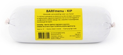 Barfmenu vers hondenvoer met kip