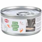 Trixie Kittis Soup Kip en zalm 4x80gr