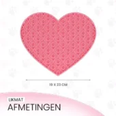Eat Slow Live Longer Lick Mat Lovely Heart Roze
