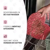 Eat Slow Live Longer Lick Mat Lovely Heart Roze