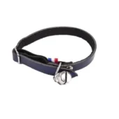 Martin leren katten Halsband Dakota Blauw