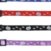 TRIXIE HALSBAND KAT SAFER LIFE PRINT KAT / POOT ASSORTI