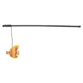 Trixie kunststof kattenhengel pluche vis