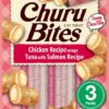 INABA CHURU BITES CAT CHICKEN RECIPE WRAPS TUNA WITH SALMON RECIPE