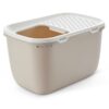SAVIC KATTENBAK HOP IN GIANT WIT / MOKKA