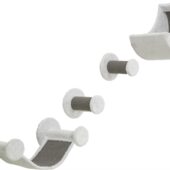 TRIXIE KATTEN KLIMSET VOOR AAN DE MUUR 4 KLIMPLEKKEN WIT / GRIJS