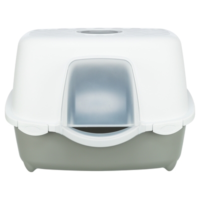 TRIXIE KATTENBAK DAVIO TOP OUTDOOR MET KAP GRIJS / WIT
