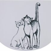 TRIXIE PLACEMAT KROELKONTEN WIT