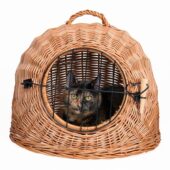 TRIXIE ROTAN KATTENMAND MET DEUR