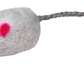 TRIXIE SET MUIZEN PLUCHE MET CATNIP WIT / GRIJS