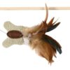 TRIXIE SPEELHENGEL VLINDER VEER / HOUT / JUTE MET CATNIP