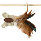 TRIXIE SPEELHENGEL VLINDER VEER / HOUT / JUTE MET CATNIP