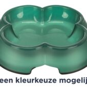TRIXIE VOERBAK / WATERBAK TRANSPARANT KUNSTSTOF / RUBBERRING ASSORTI