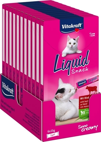 VITAKRAFT CAT LIQUID SNACK RUND & INULINE
