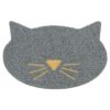 TRIXIE KATTENBAKMAT KATTENKOP PVC LICHTGRIJS