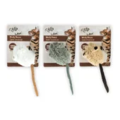 AFP wooly mouse lamswol met piep en catnip assorti