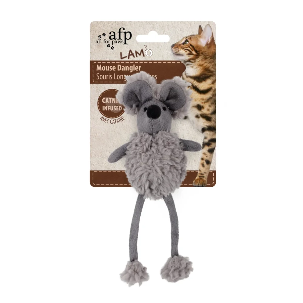 AFP Lambswool - Mouse Dangler kattenspeelgoed