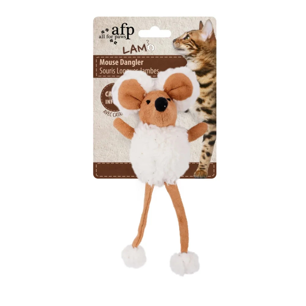 AFP Lambswool - Mouse Dangler kattenspeelgoed