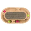 TRIXIE KRABKARTON MET SPEELGOED HOUT MET CATNIP