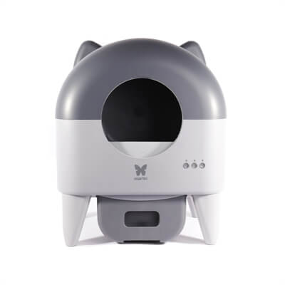 MARTIN AUTOMATISCHE KATTENBAK MET VERLICHTING GRIJS / ANTRACIET